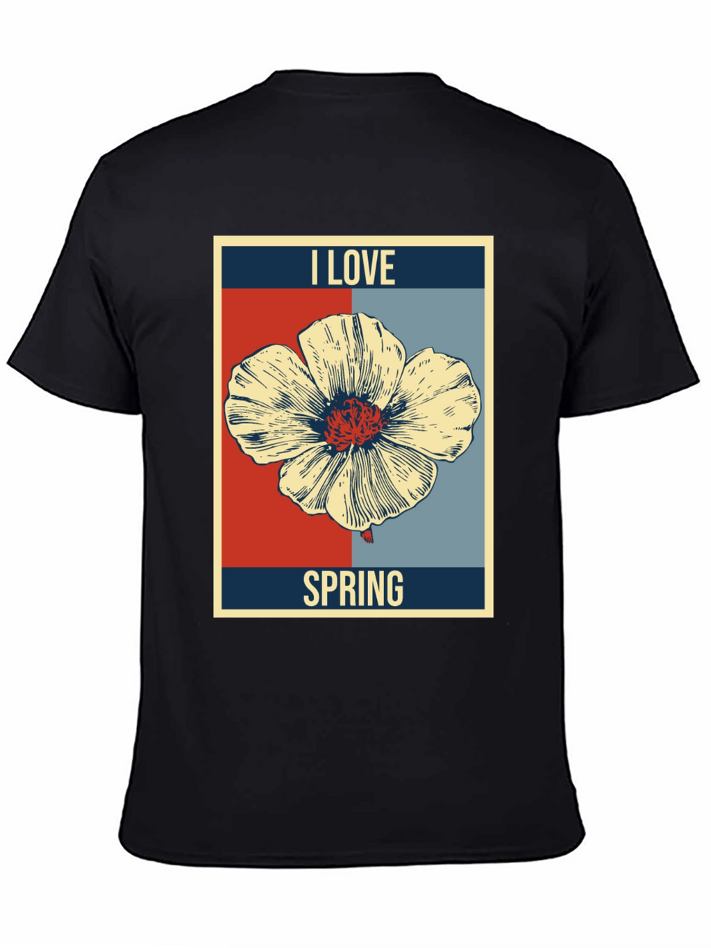 I Love Spring Floral Graphic T-Shirt