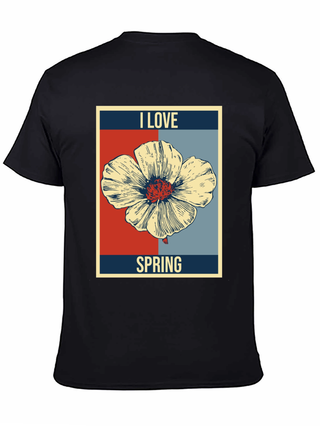 I Love Spring Floral Graphic T-Shirt