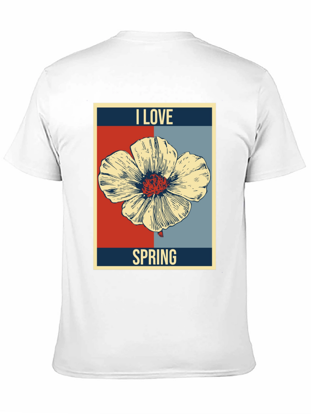 I Love Spring Floral Graphic T-Shirt