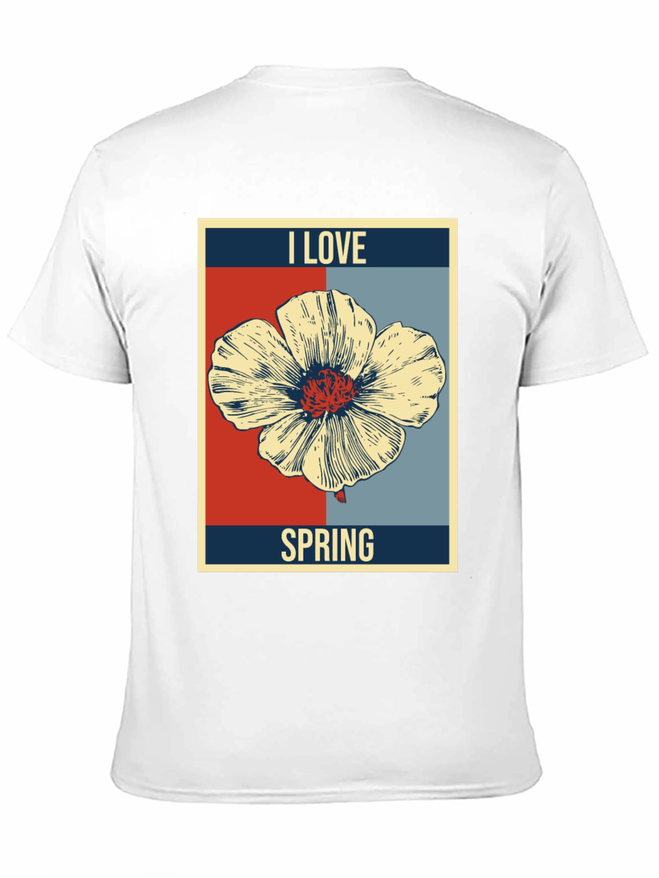 I Love Spring Floral Graphic T-Shirt