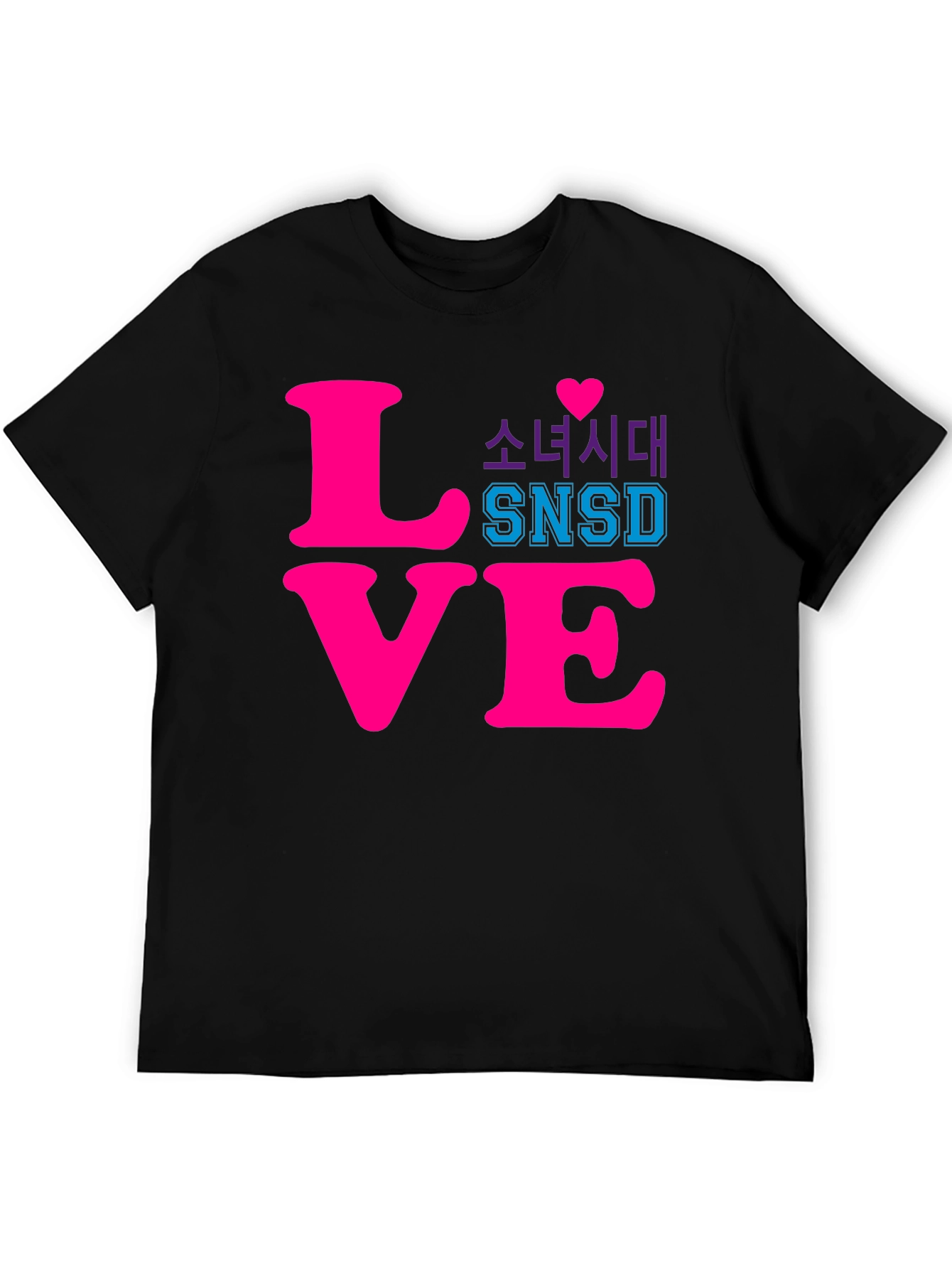 SNSD Love Graphic Tee - Kpop Fan T-Shirt
