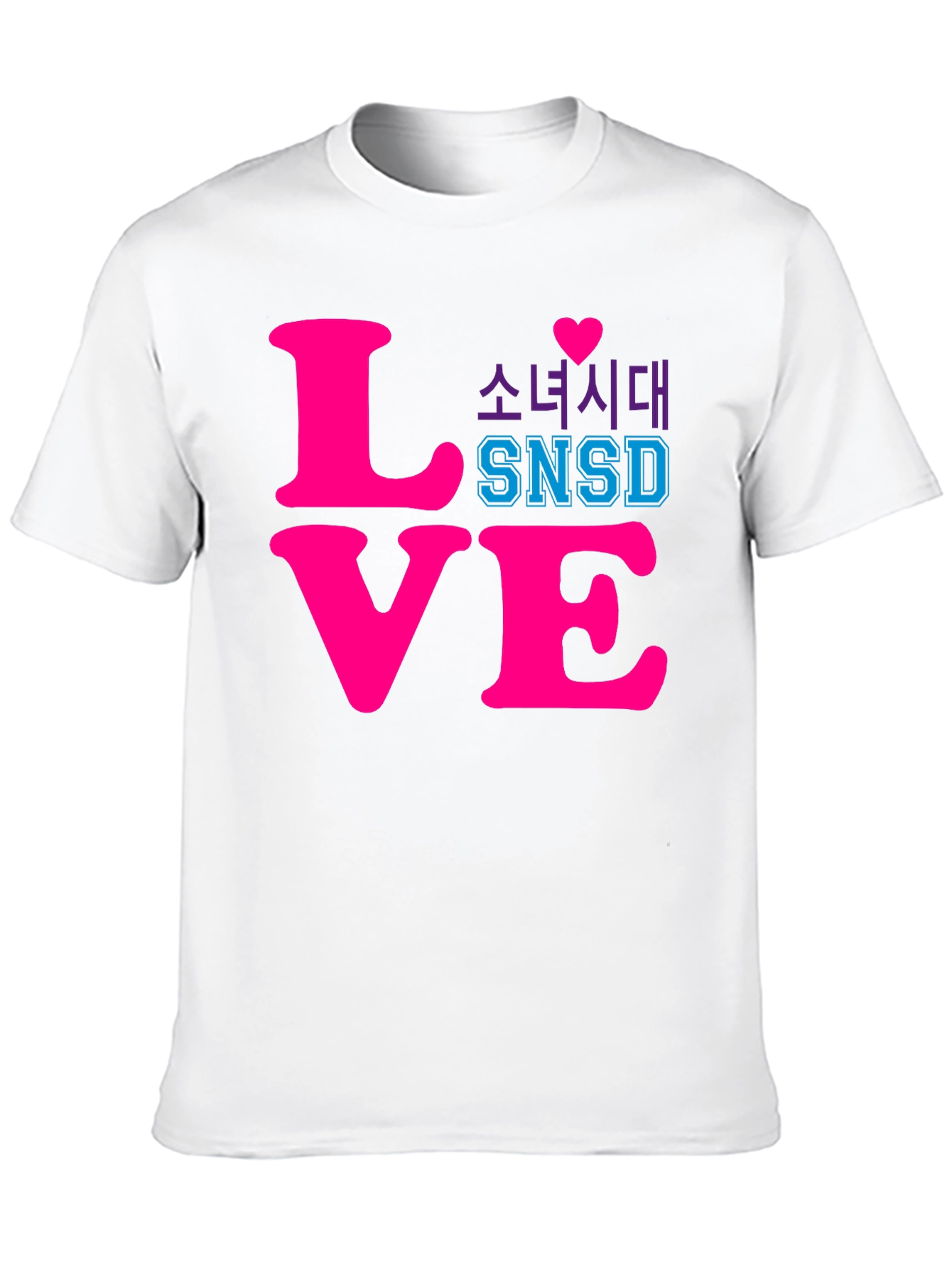 SNSD Love Graphic Tee - Kpop Fan T-Shirt