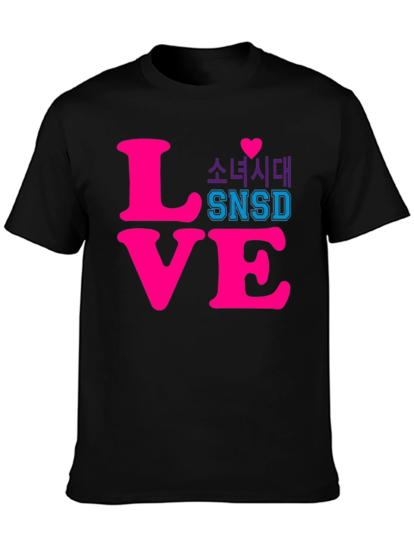 SNSD Love Graphic Tee - Kpop Fan T-Shirt