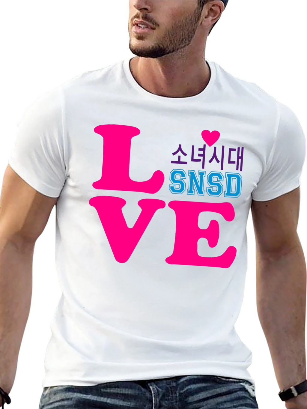SNSD Love Graphic Tee - Kpop Fan T-Shirt