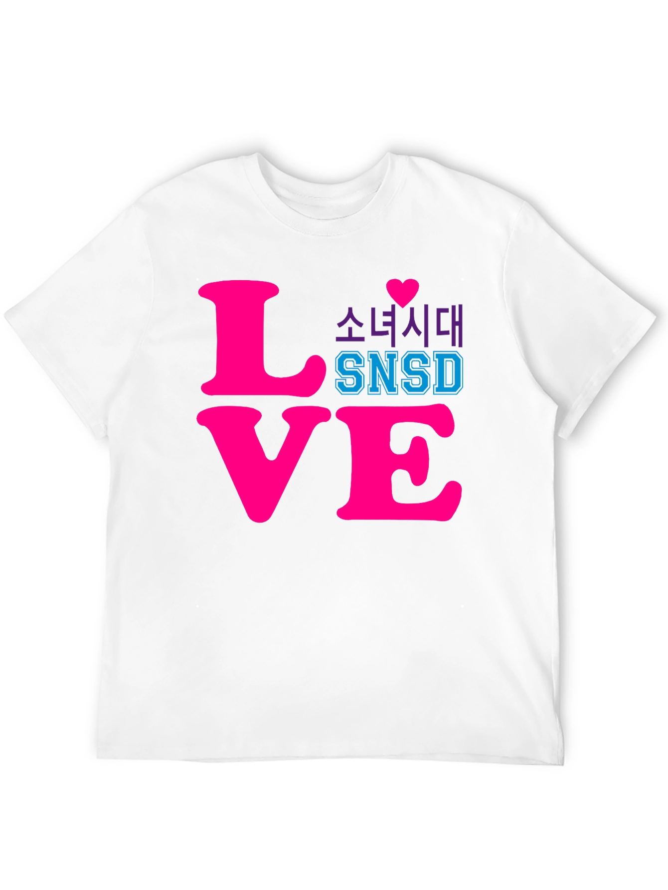 SNSD Love Graphic Tee - Kpop Fan T-Shirt