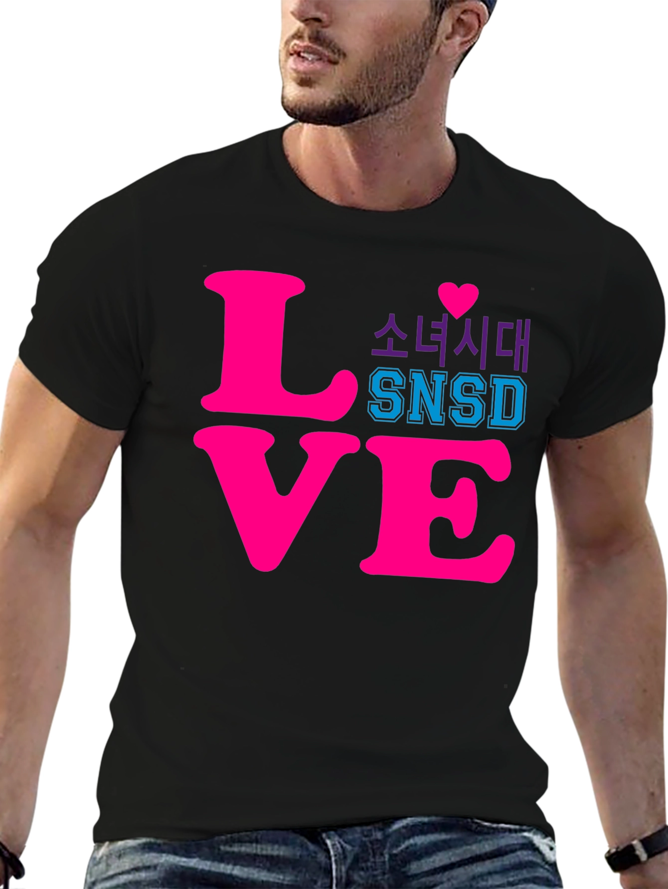 SNSD Love Graphic Tee - Kpop Fan T-Shirt