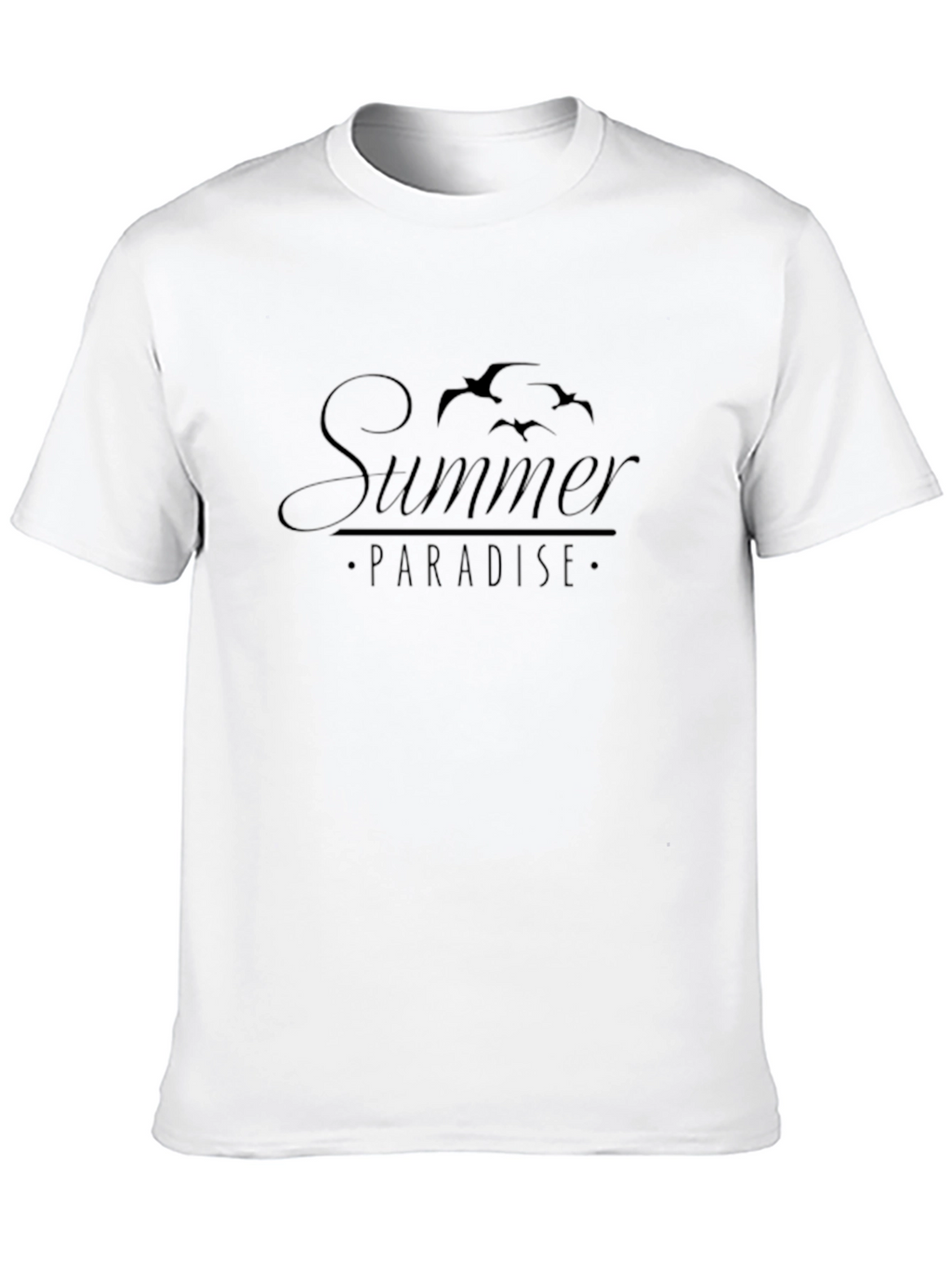 Summer Paradise Graphic Tee - Mens Black T-Shirt