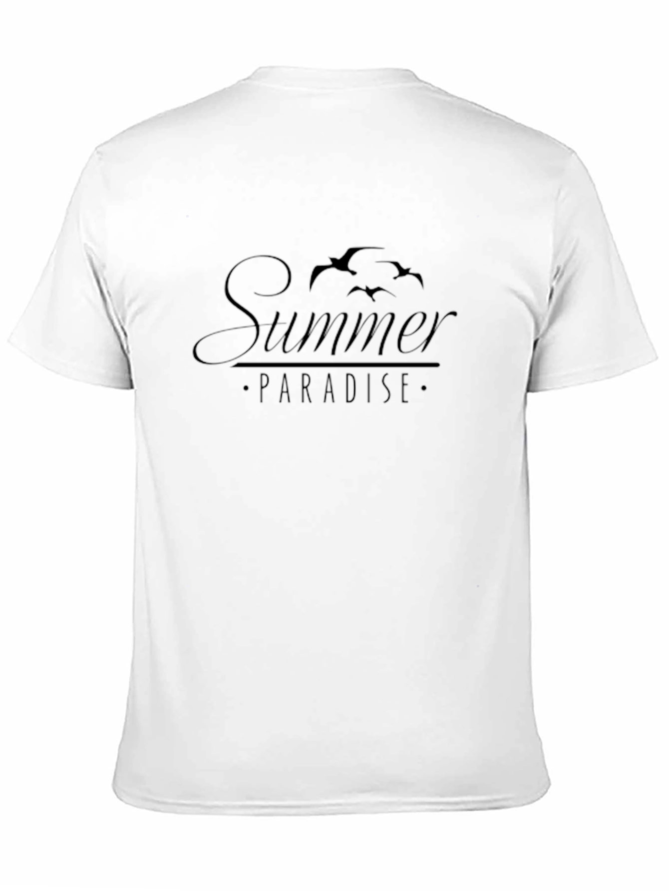 Summer Paradise Graphic Tee - Mens Black T-Shirt