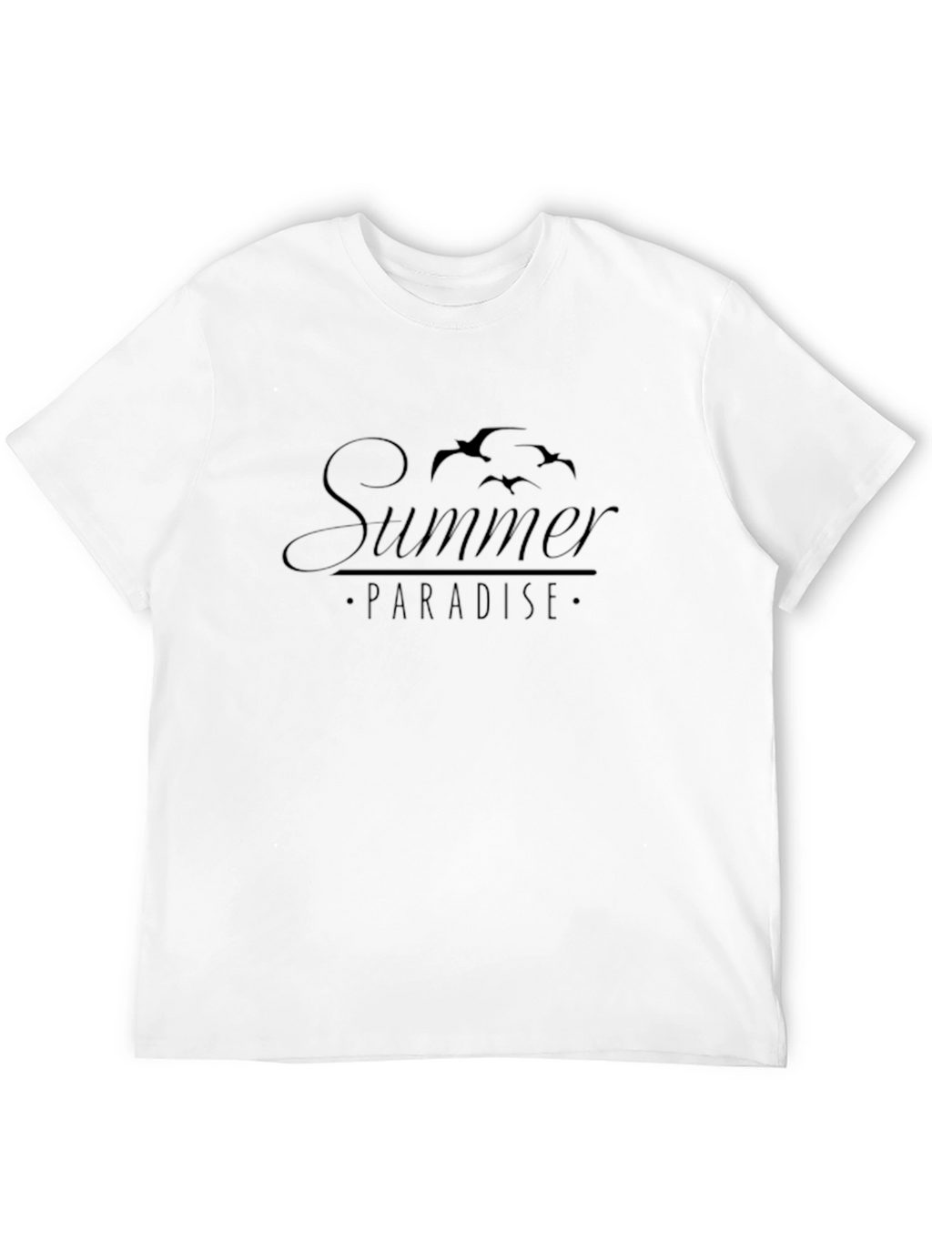 Summer Paradise Graphic Tee - Mens Black T-Shirt