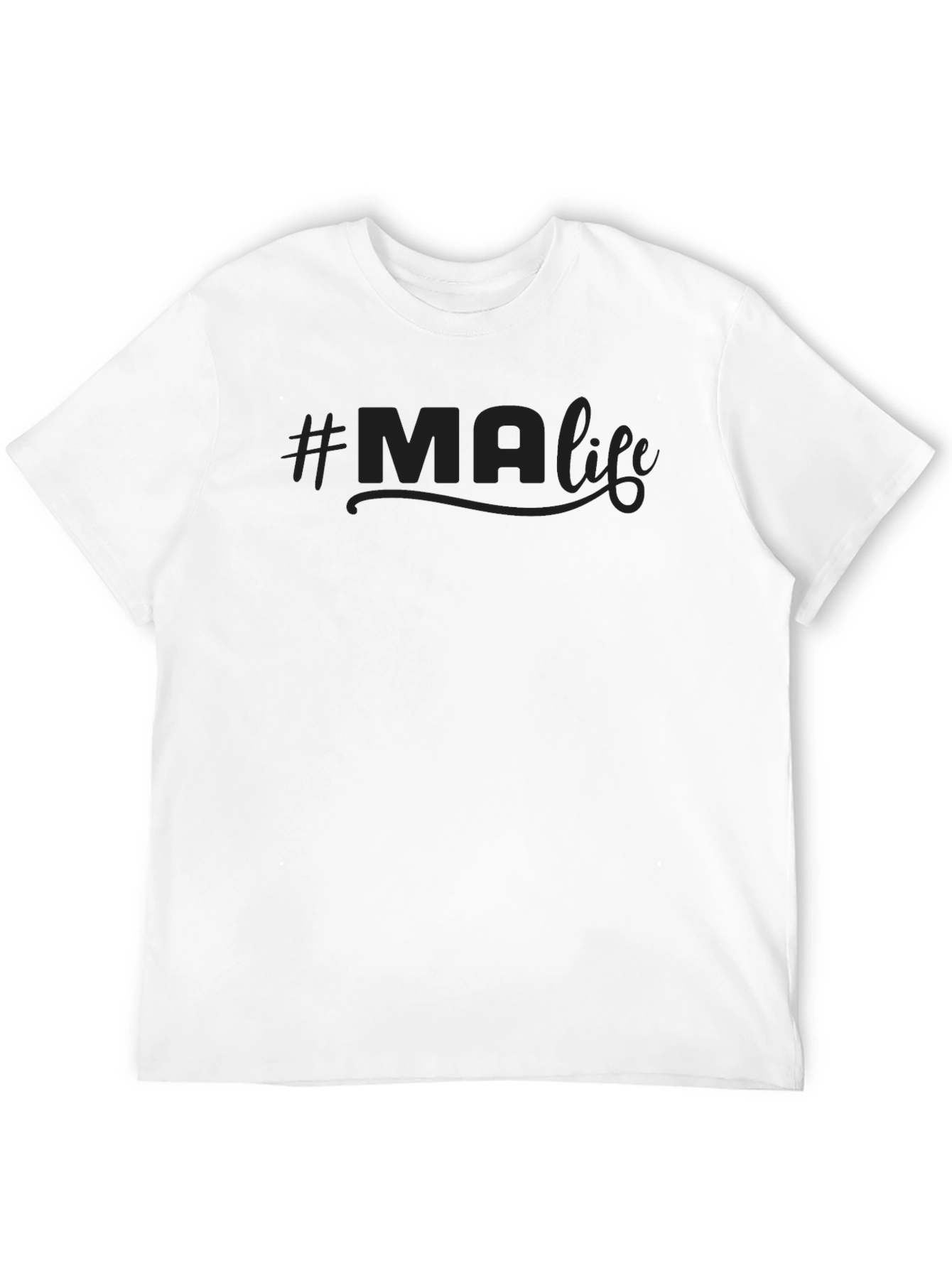 Stylish #MA Life Graphic T-Shirt