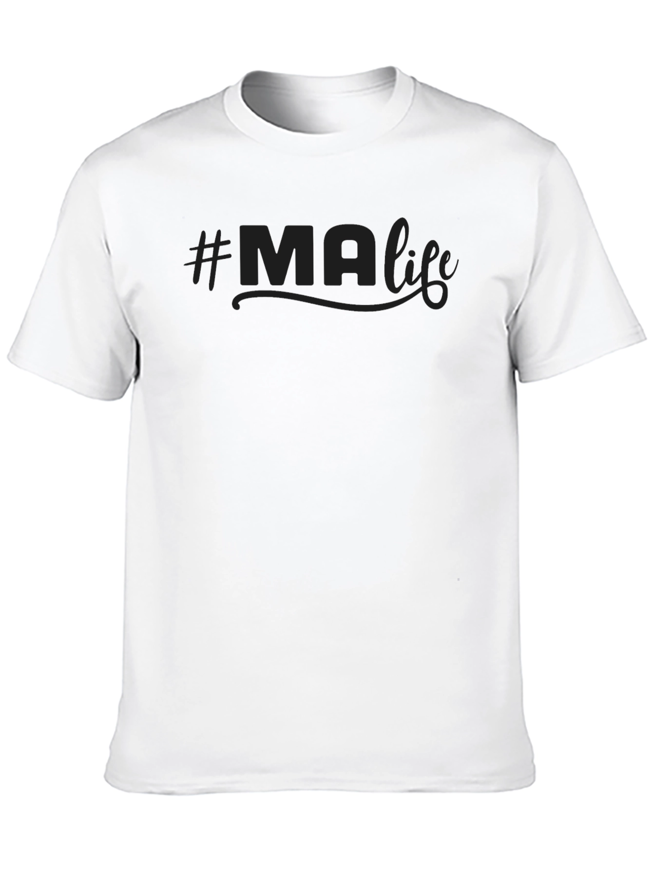 Stylish #MA Life Graphic T-Shirt