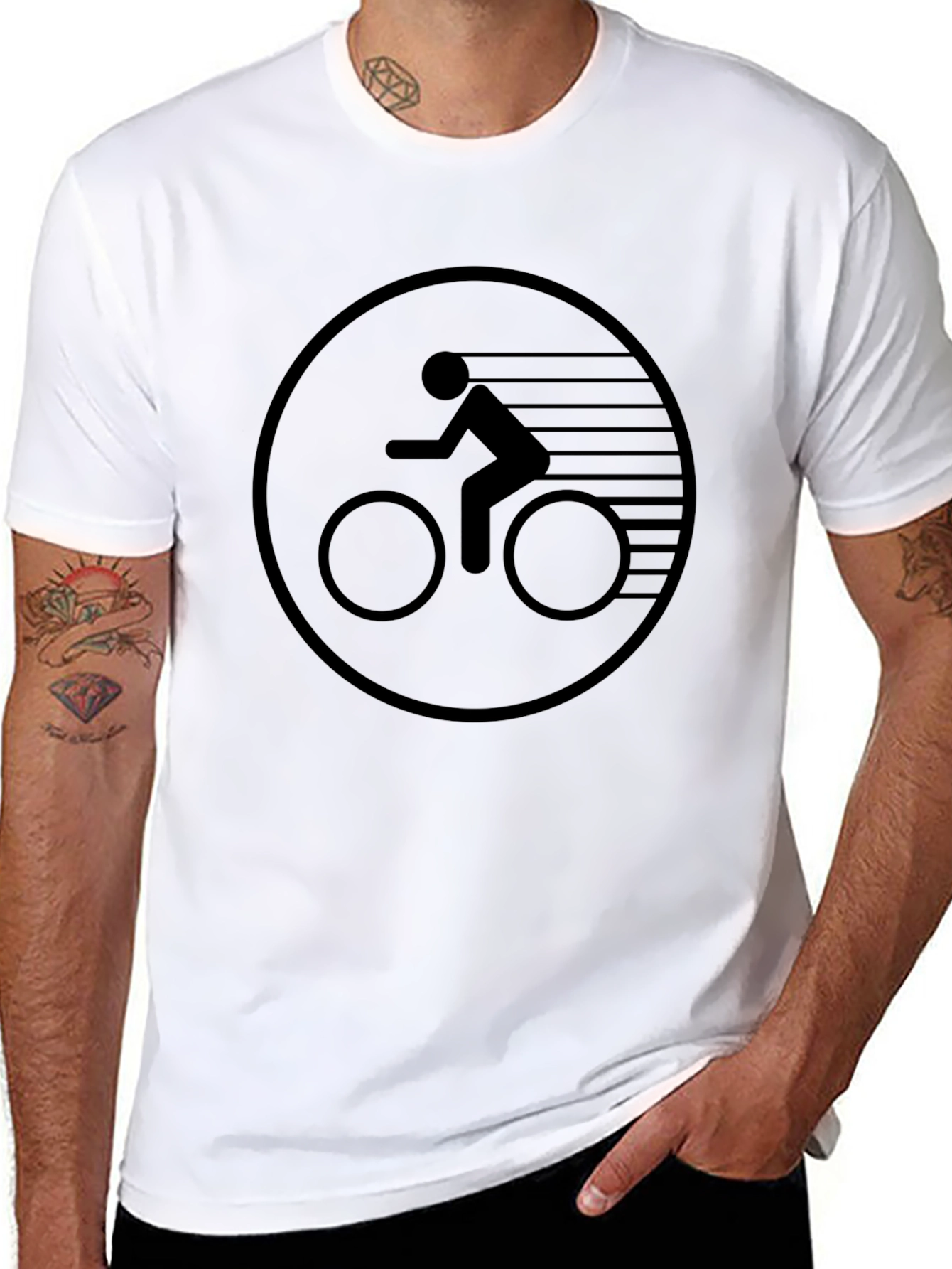 Black Bike Graphic T-Shirt
