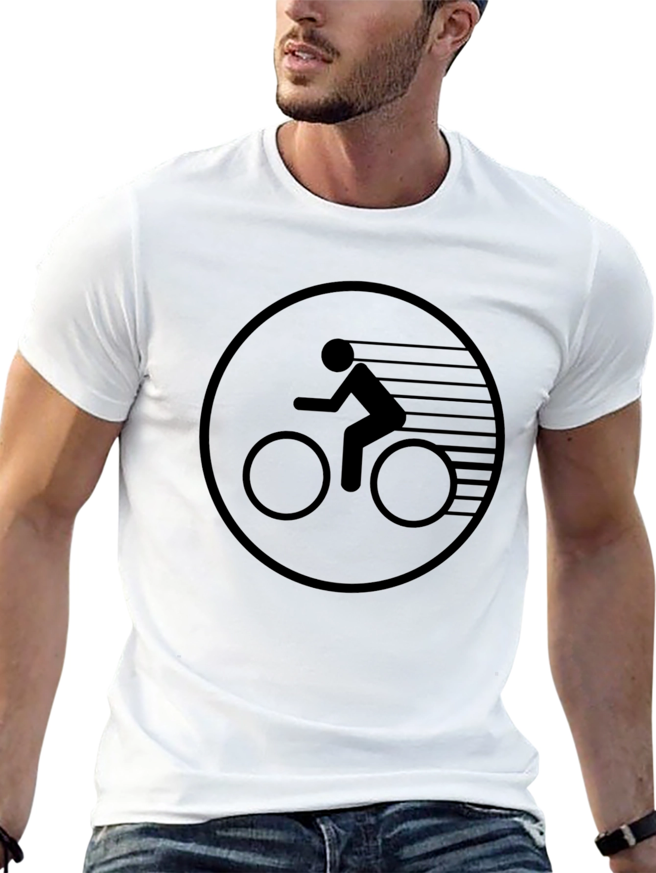 Black Bike Graphic T-Shirt