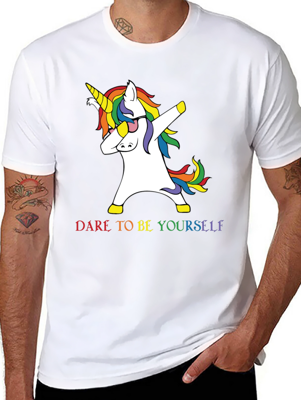 Dabbing Unicorn Pride T-Shirt