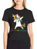 Dabbing Unicorn Pride T-Shirt