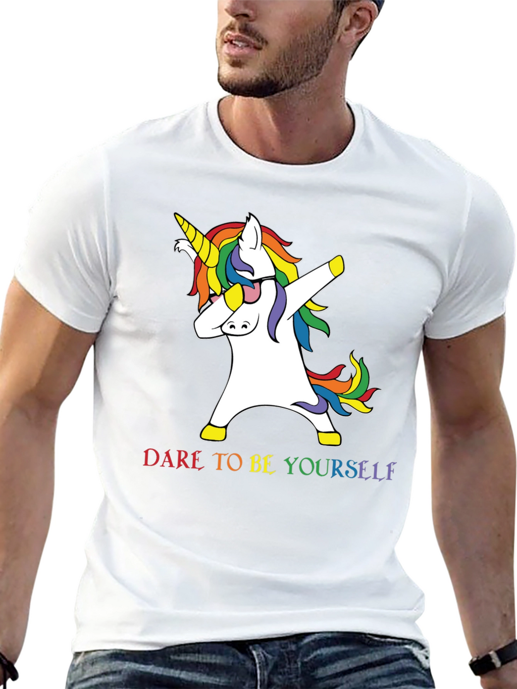 Dabbing Unicorn Pride T-Shirt