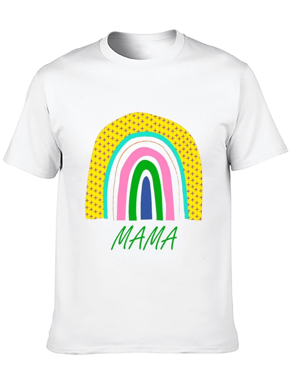 Mama Rainbow Graphic Tee - Stylish Moms T-Shirt