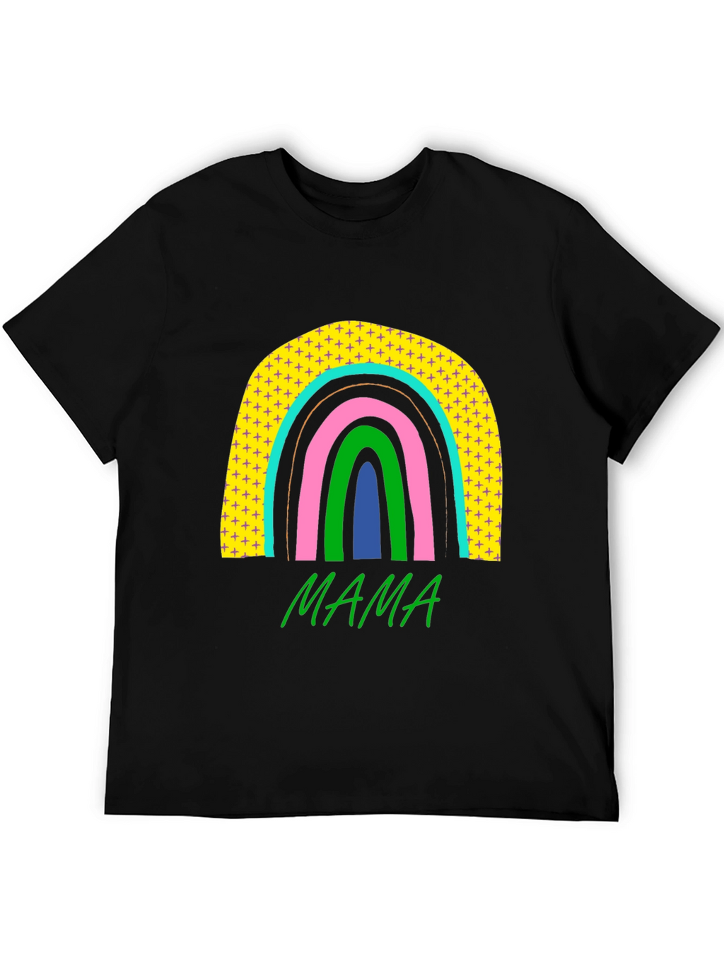 Mama Rainbow Graphic Tee - Stylish Moms T-Shirt