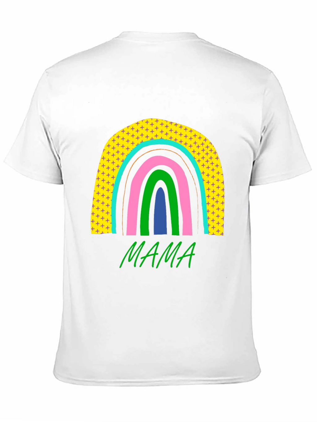 Mama Rainbow Graphic Tee - Stylish Moms T-Shirt