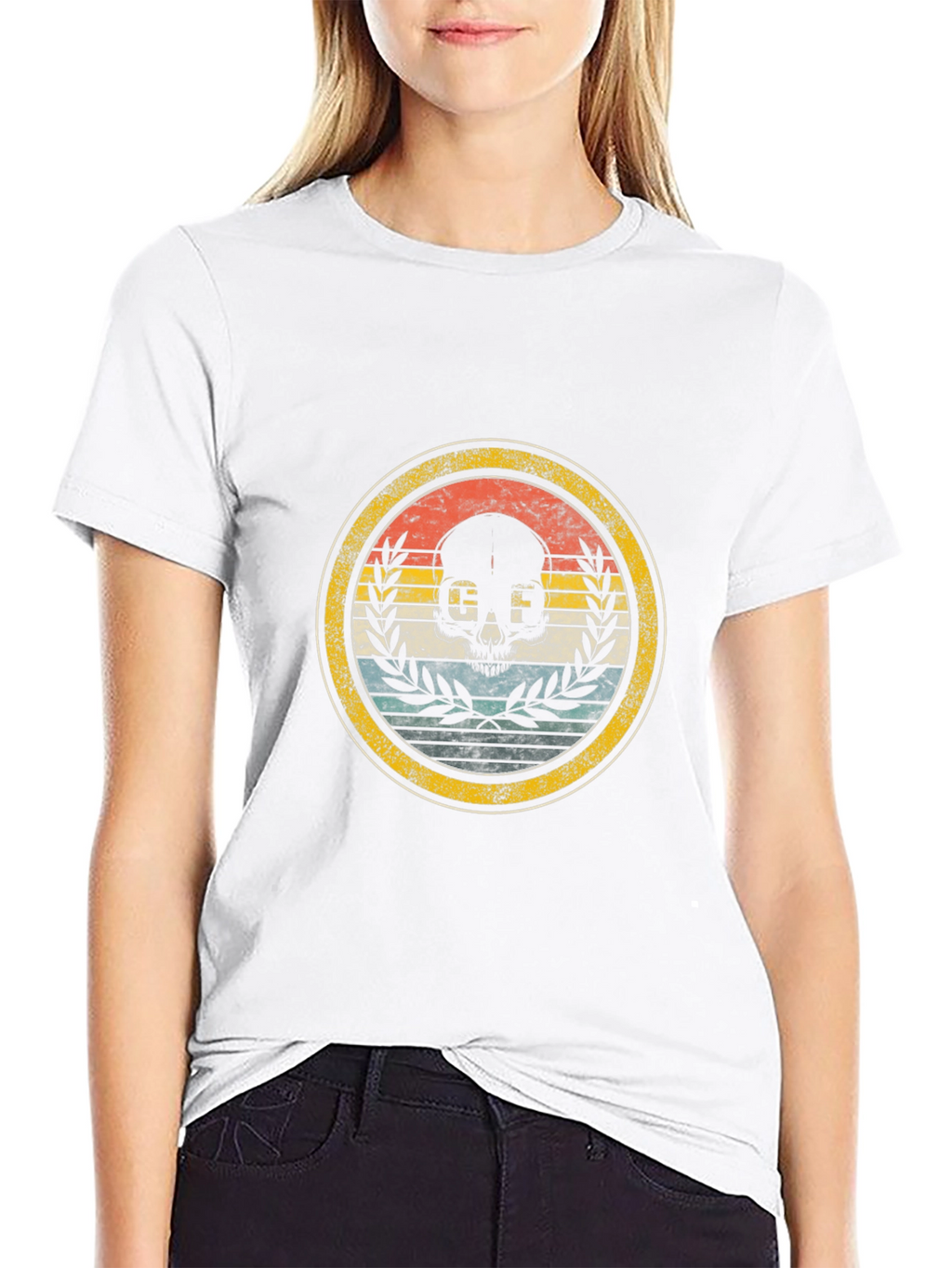 Retro Skull Graphic Tee