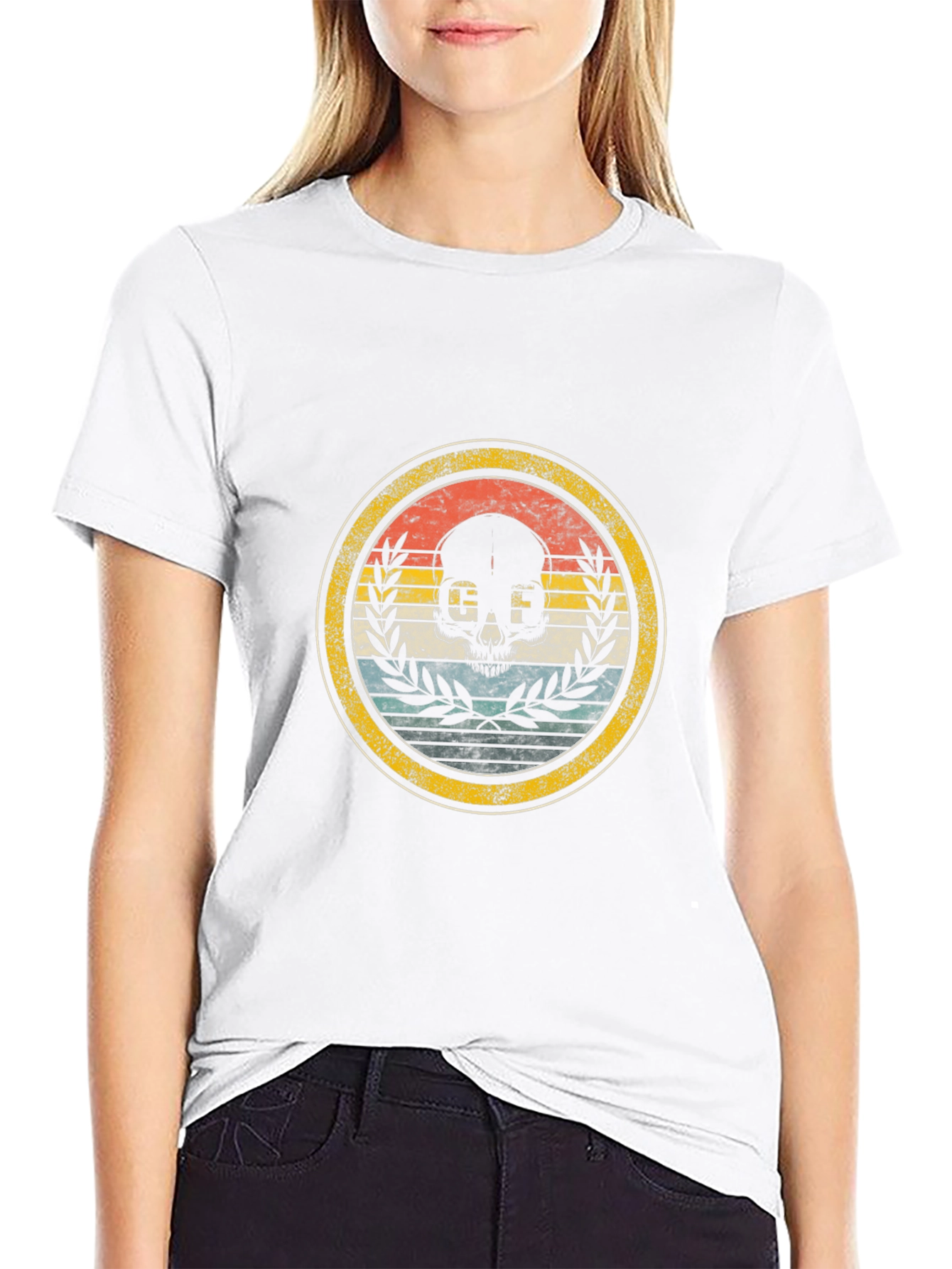 Retro Skull Graphic Tee