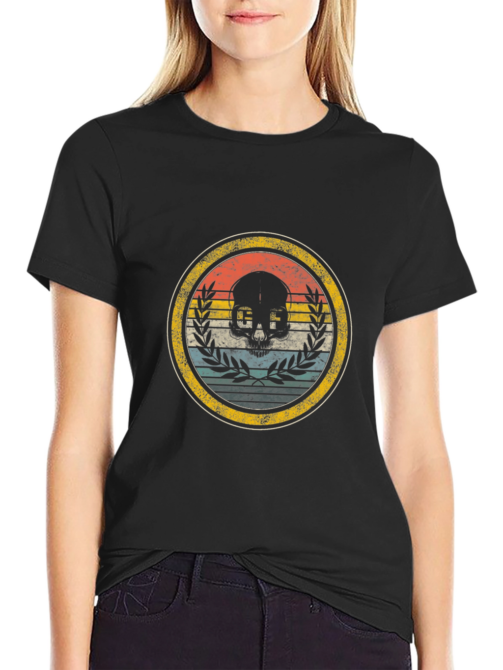 Retro Skull Graphic Tee