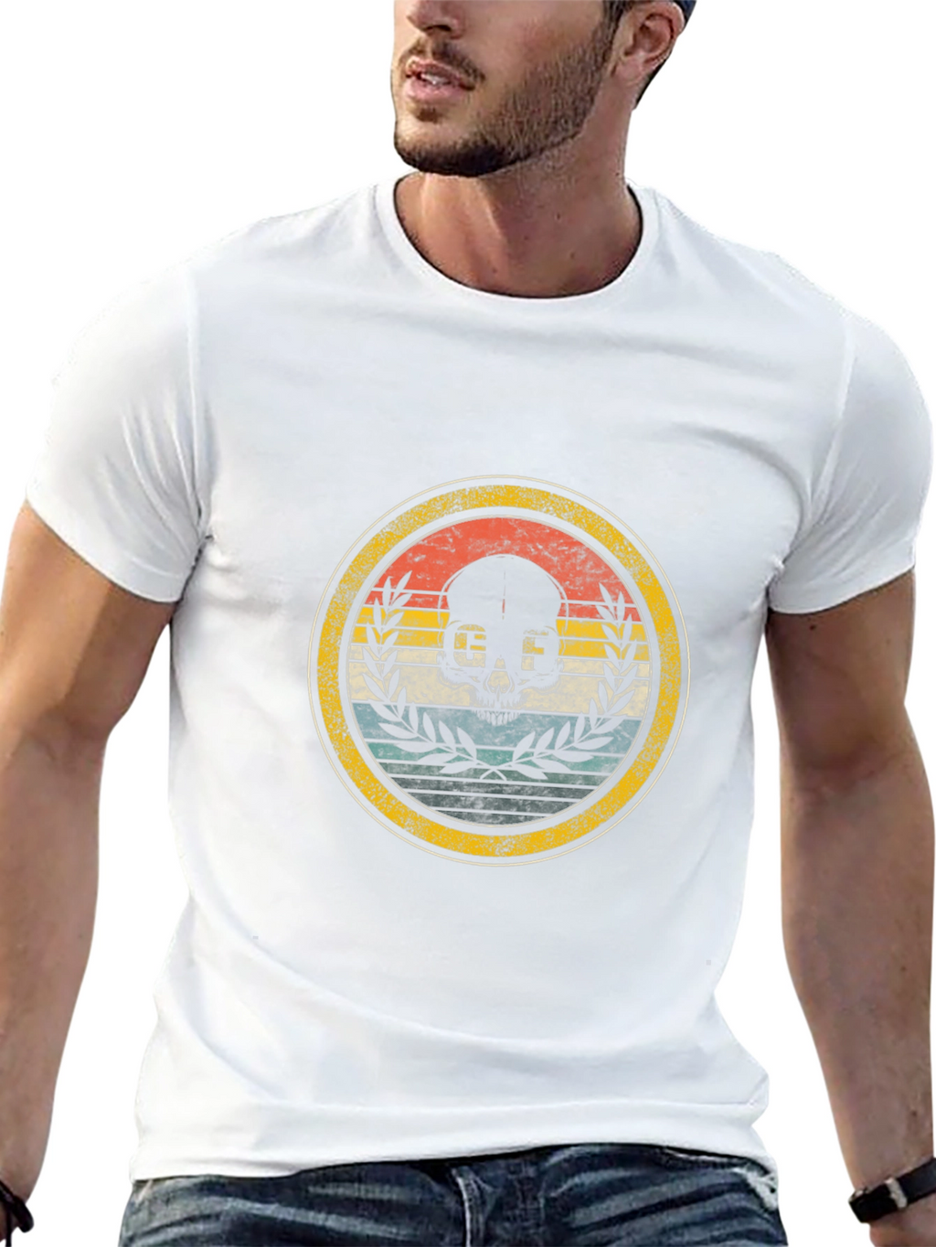 Retro Skull Graphic Tee