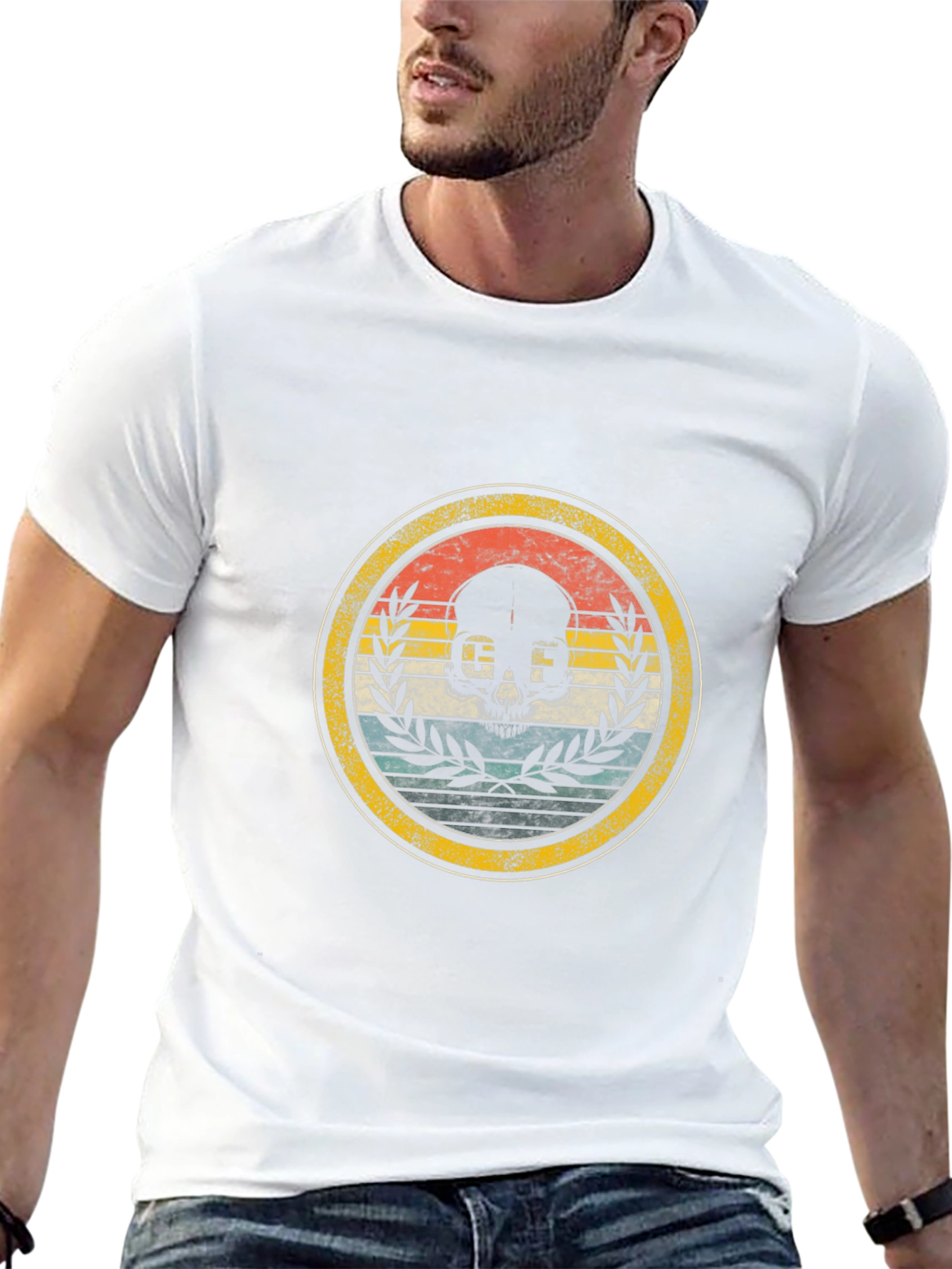 Retro Skull Graphic Tee