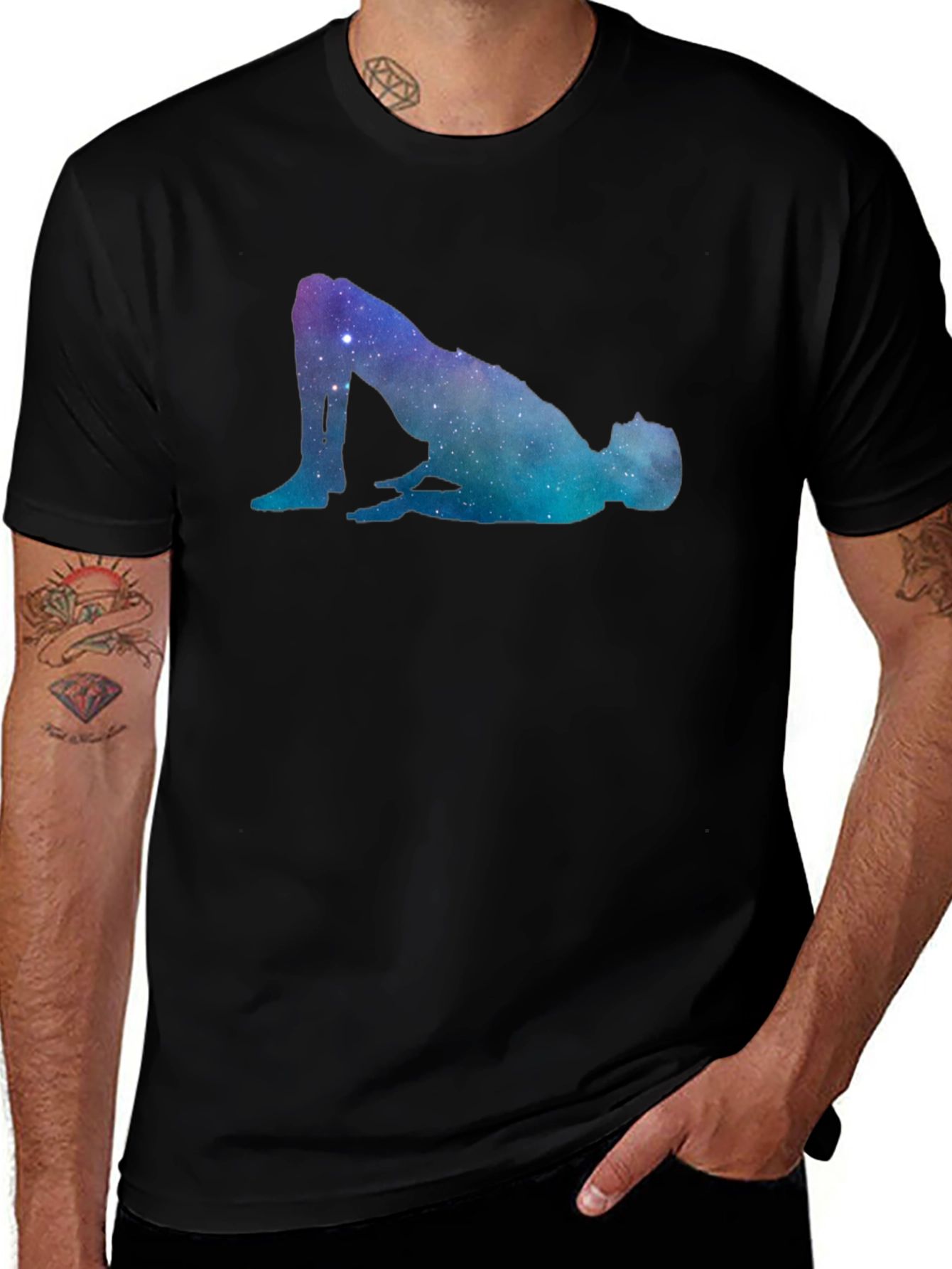 Galaxy Pose Graphic T-Shirt