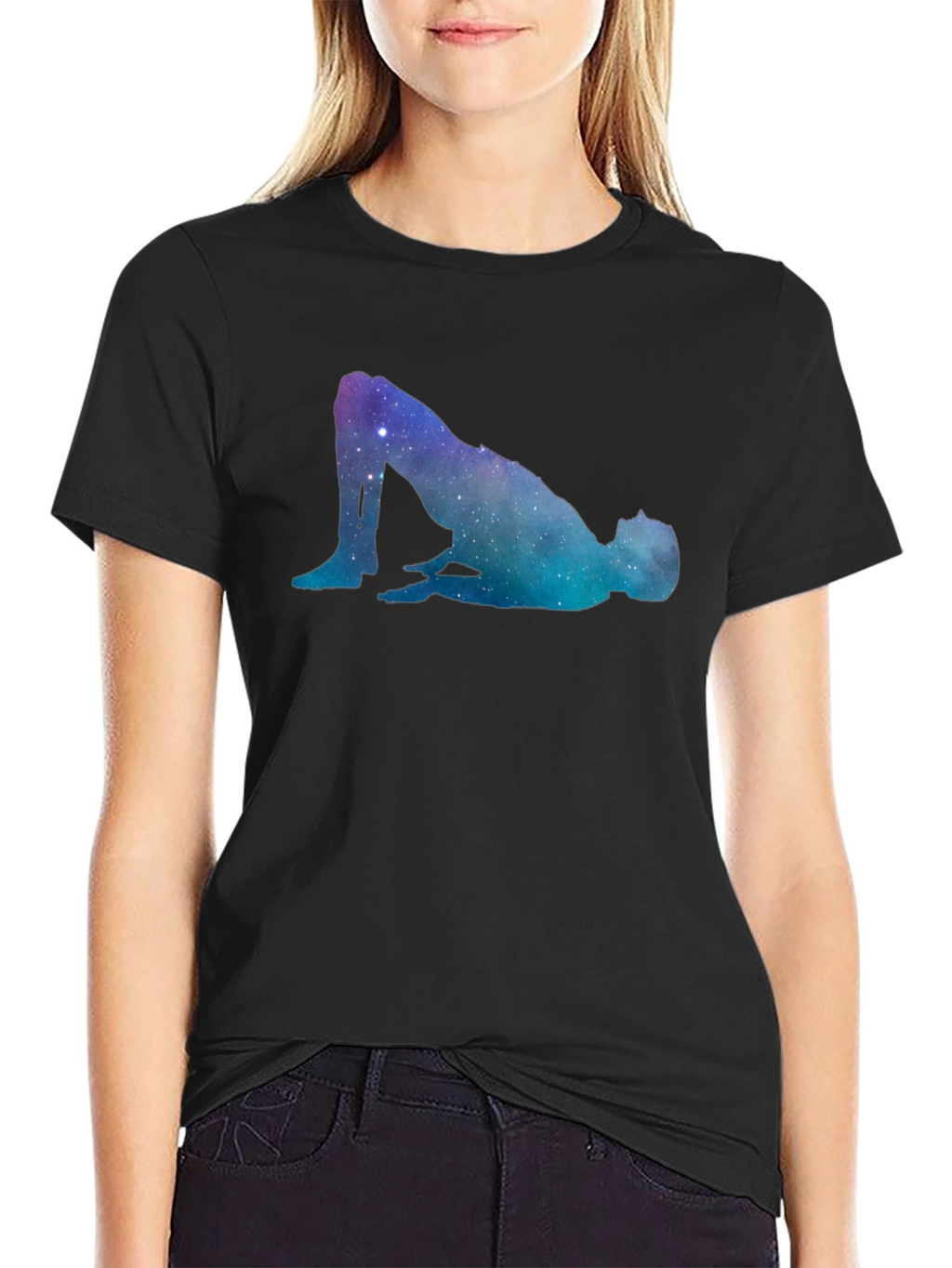 Galaxy Pose Graphic T-Shirt