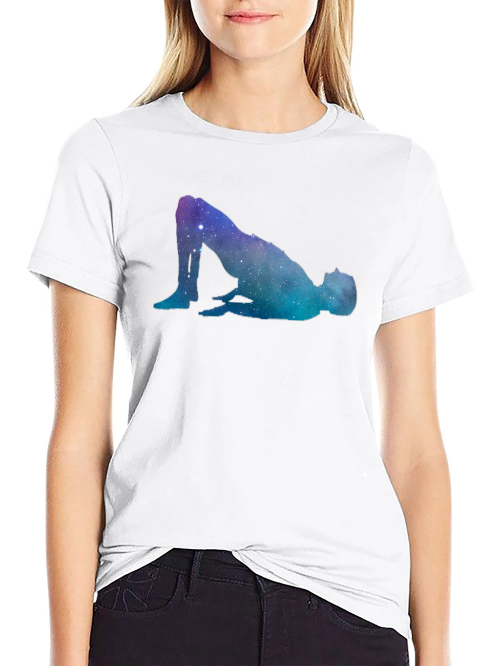 Galaxy Pose Graphic T-Shirt