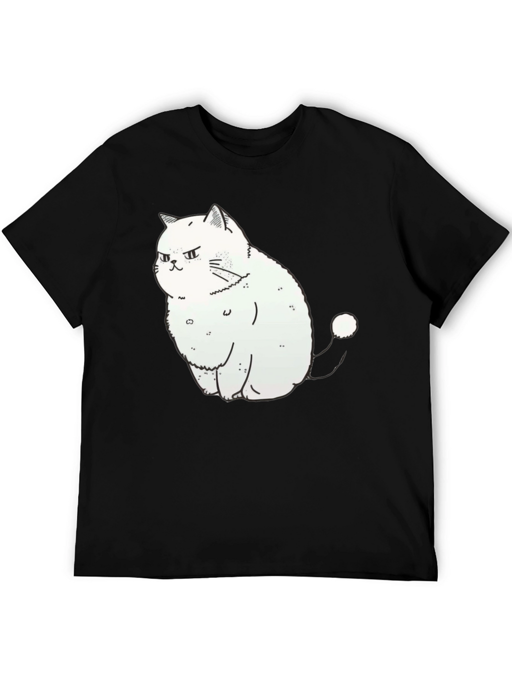 Grumpy Cat Graphic Tee - Soft Cotton Black T-Shirt