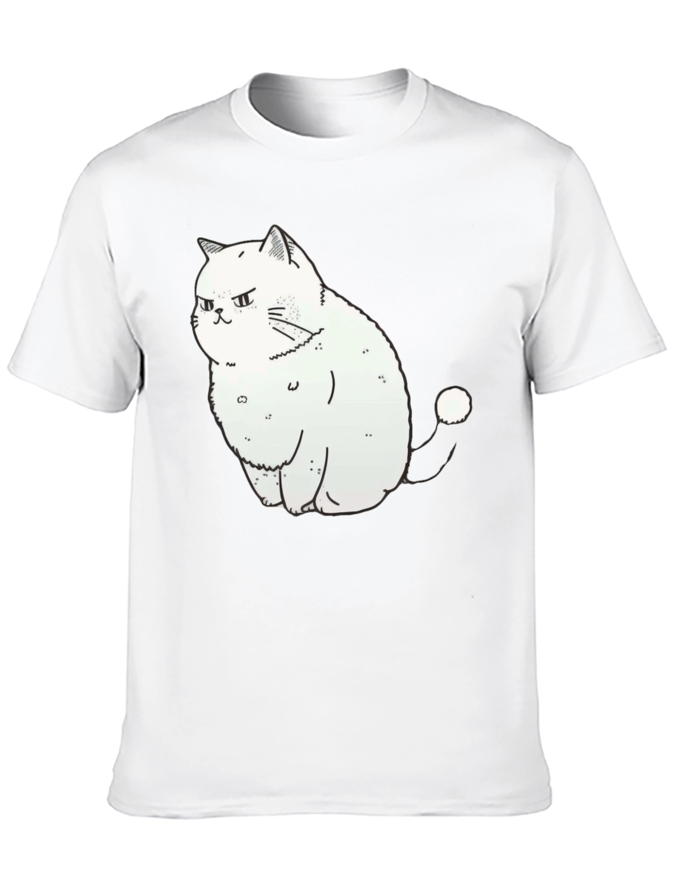 Grumpy Cat Graphic Tee - Soft Cotton Black T-Shirt