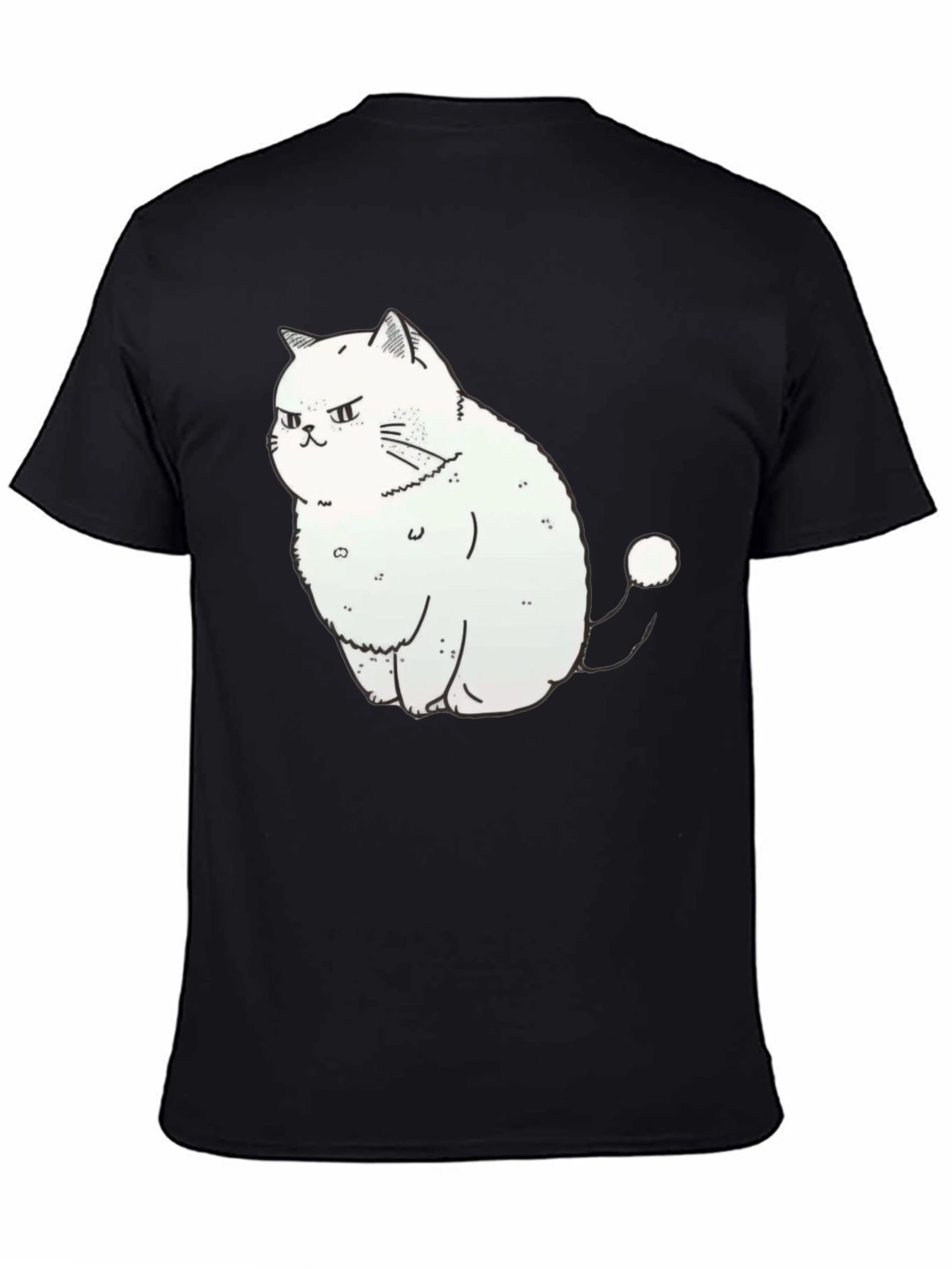Grumpy Cat Graphic Tee - Soft Cotton Black T-Shirt