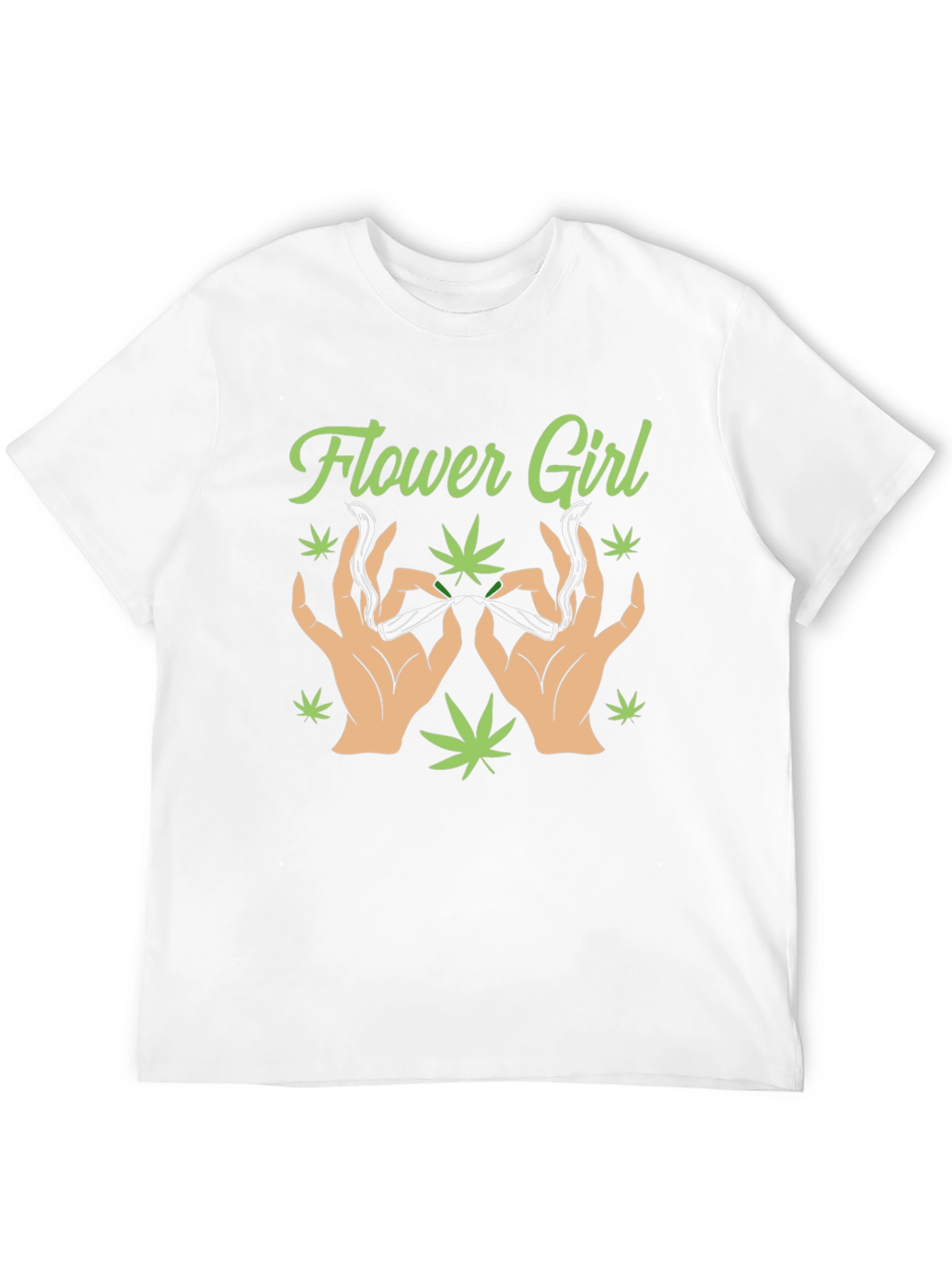 Flower Girl Graphic T-Shirt - Cannabis Theme