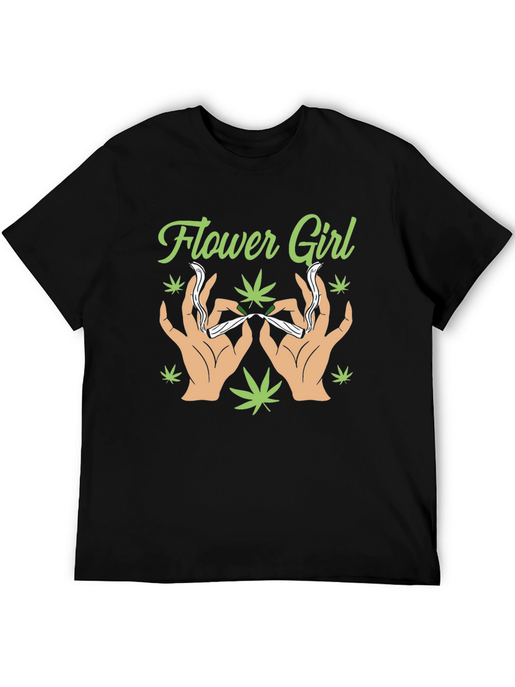 Flower Girl Graphic T-Shirt - Cannabis Theme