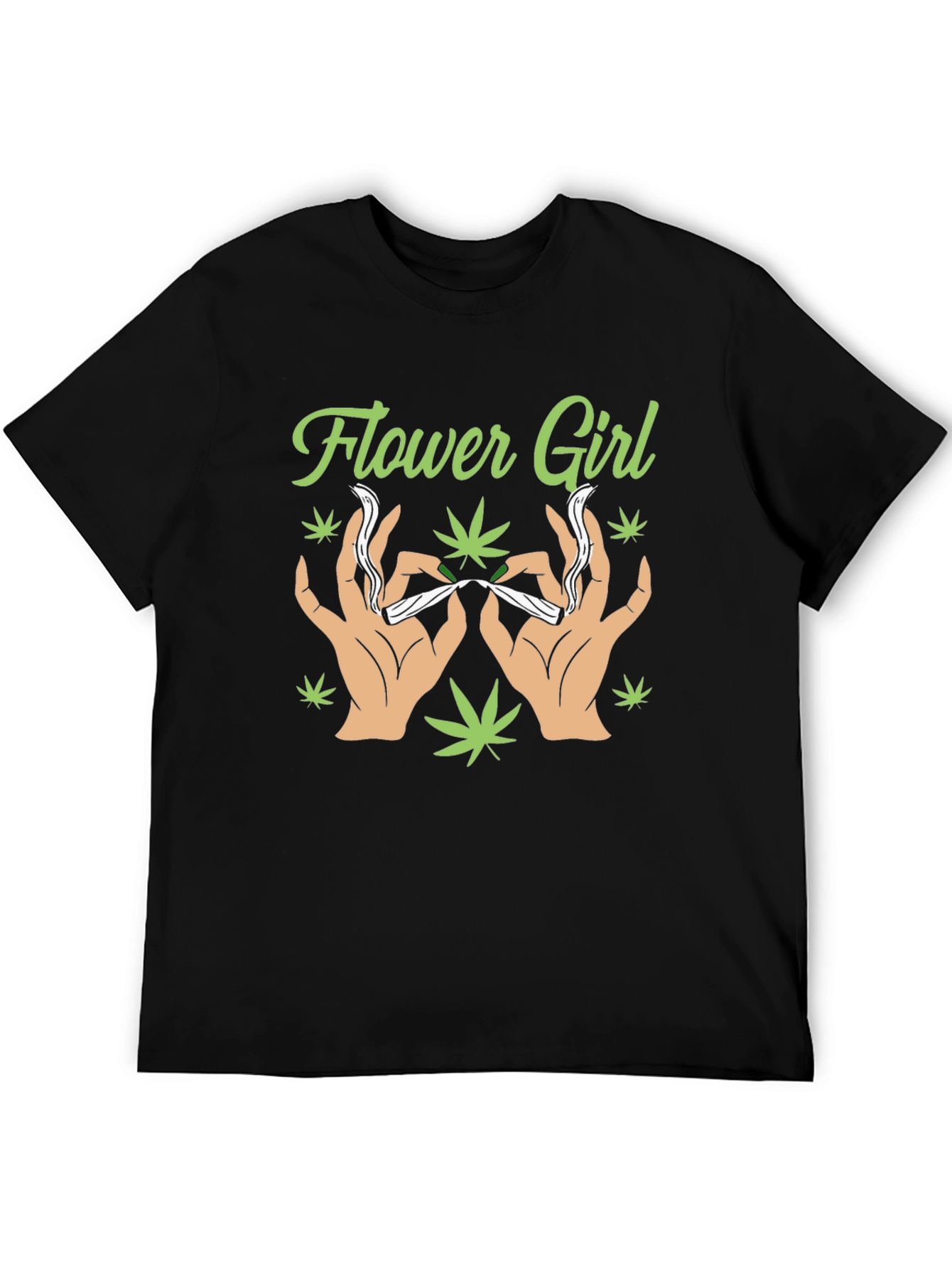 Flower Girl Graphic T-Shirt - Cannabis Theme