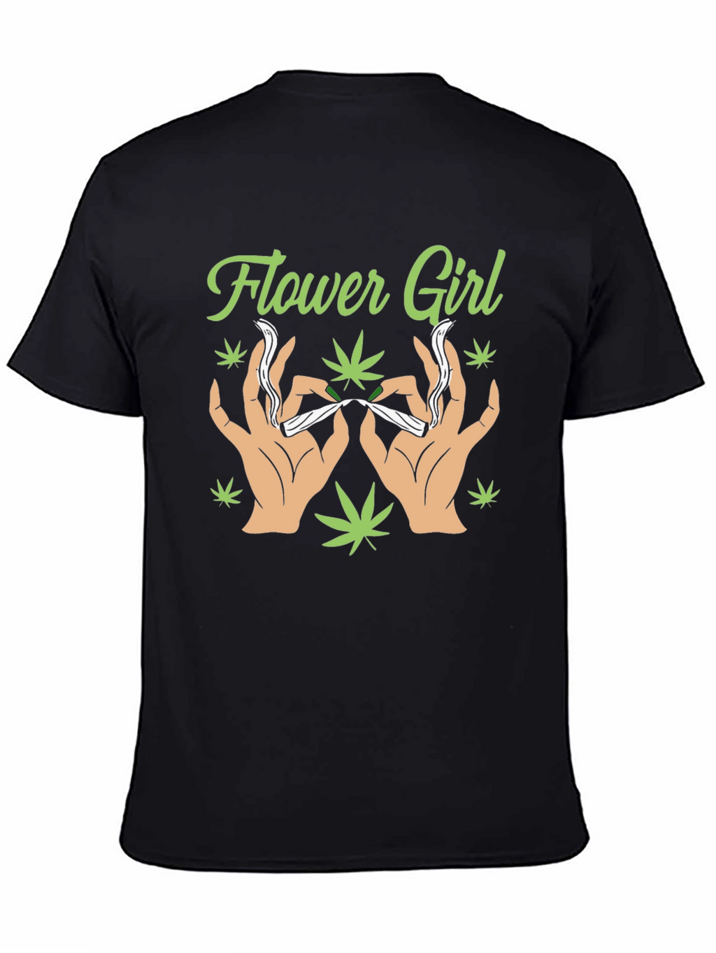 Flower Girl Graphic T-Shirt - Cannabis Theme