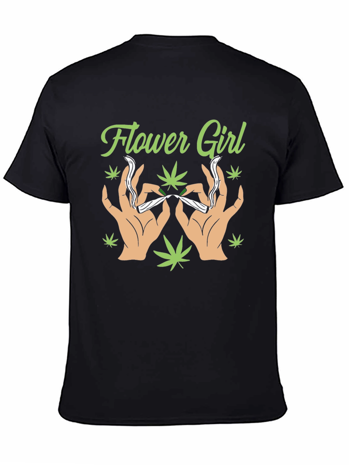 Flower Girl Graphic T-Shirt - Cannabis Theme