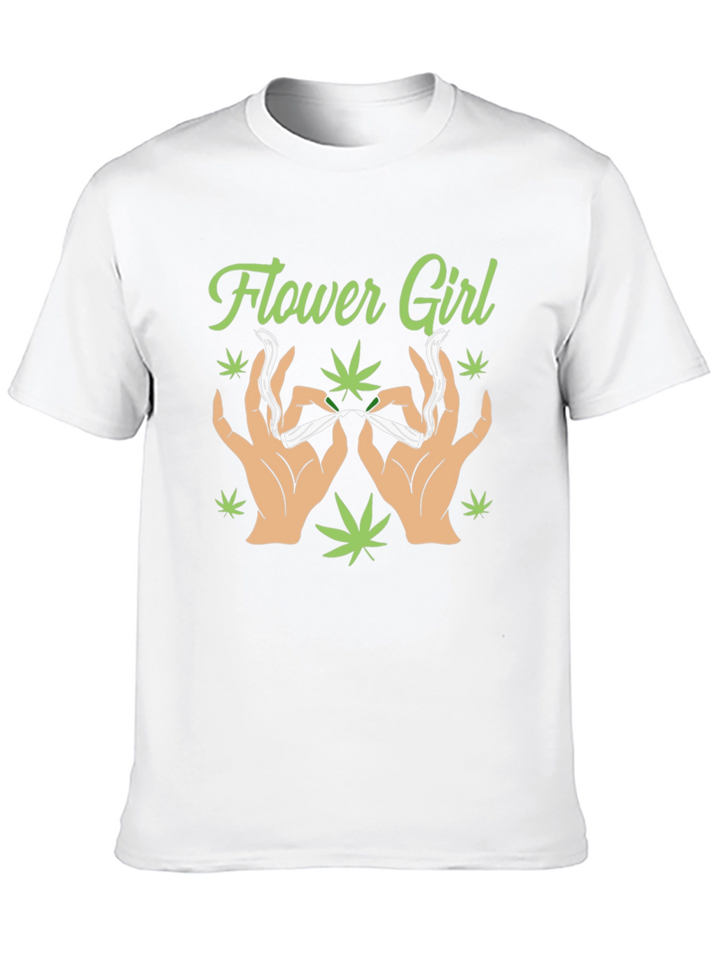 Flower Girl Graphic T-Shirt - Cannabis Theme