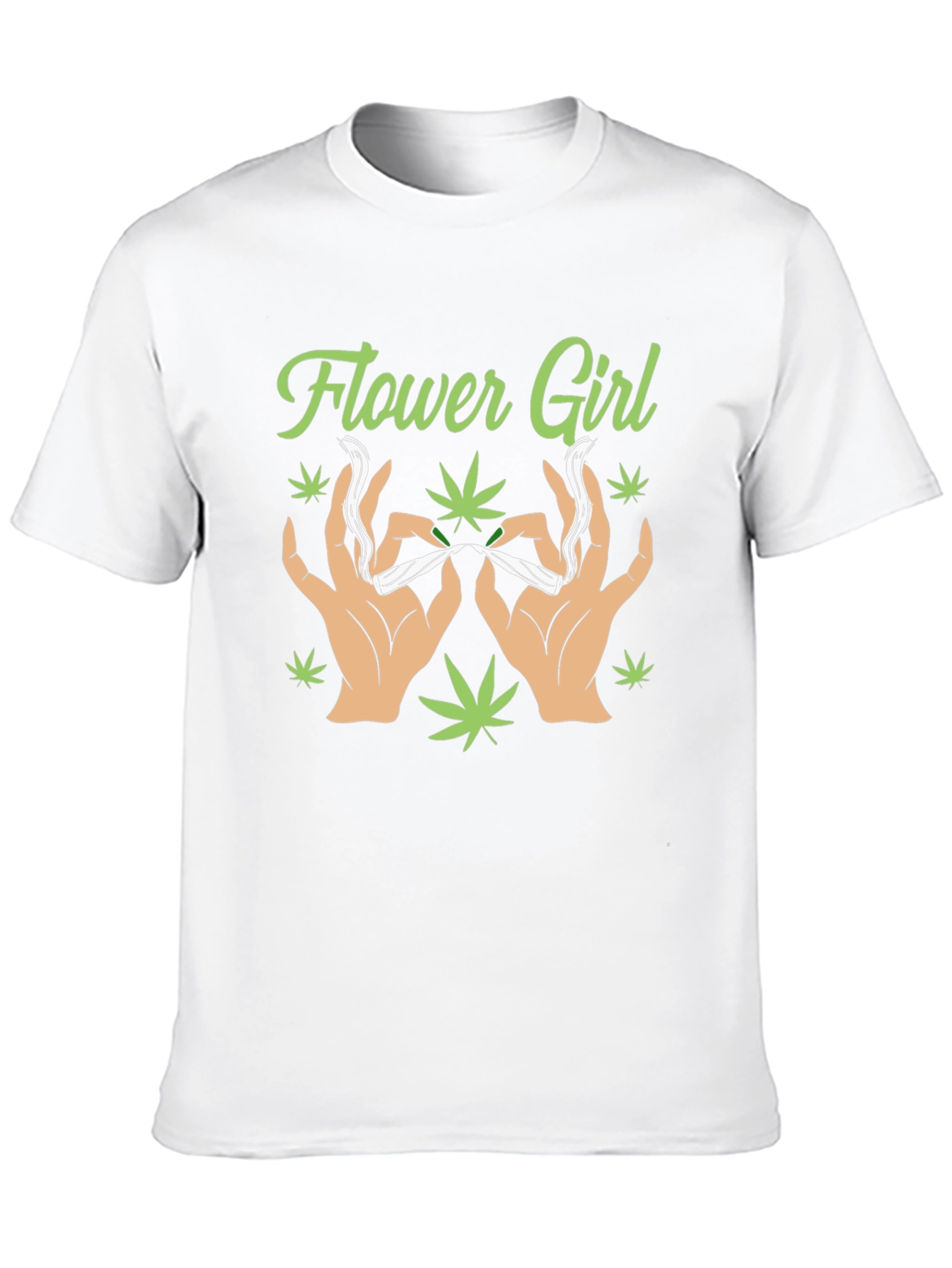 Flower Girl Graphic T-Shirt - Cannabis Theme