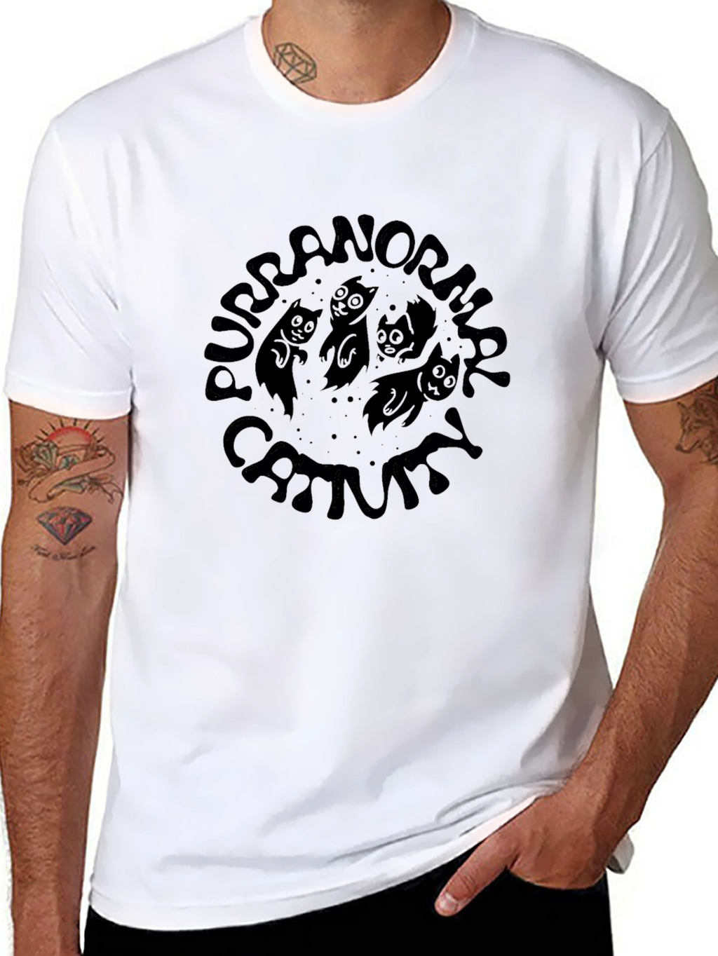 Purranormal Cat-tivity Graphic T-Shirt