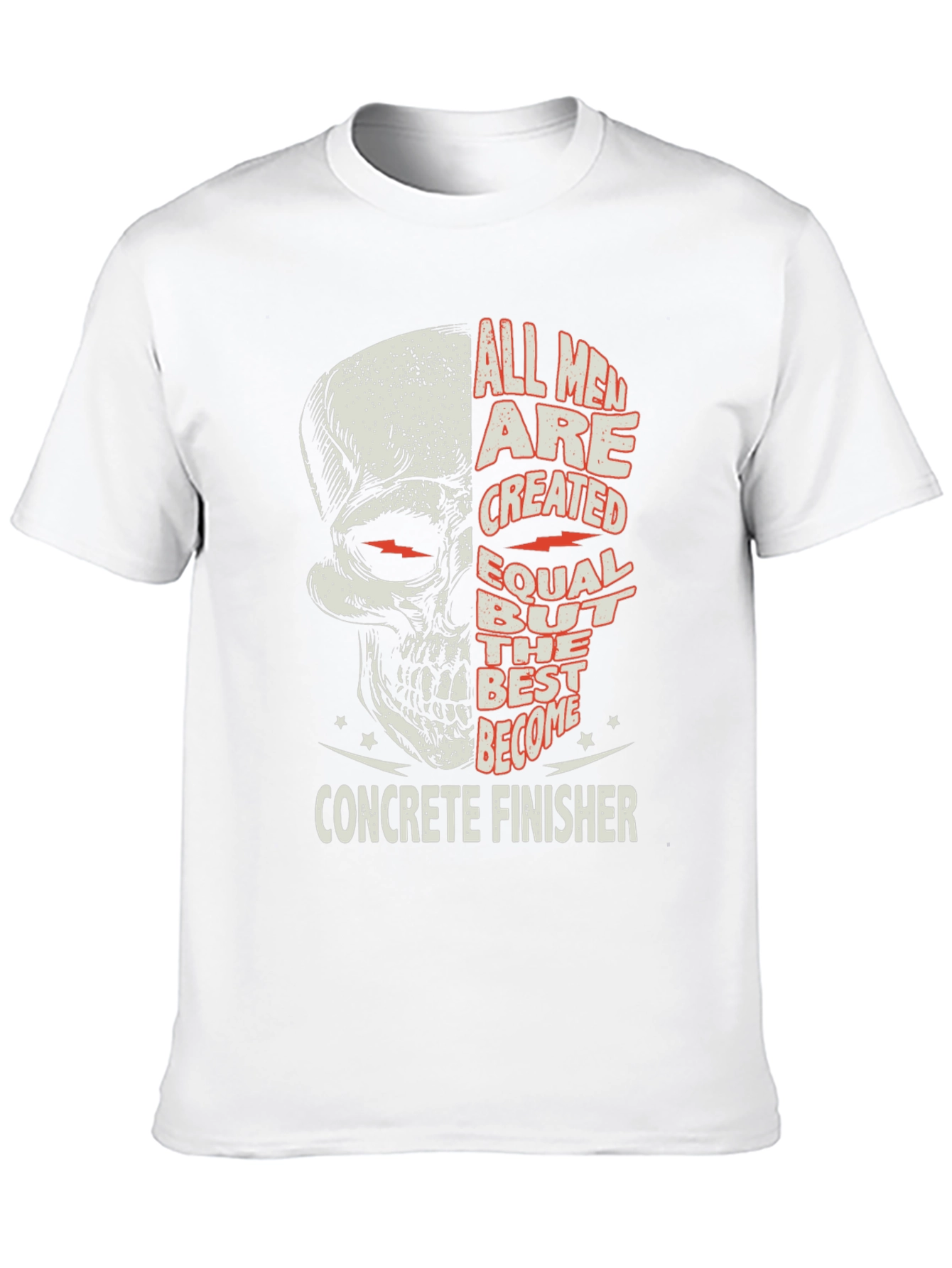 Concrete Finisher Skull Graphic Tee