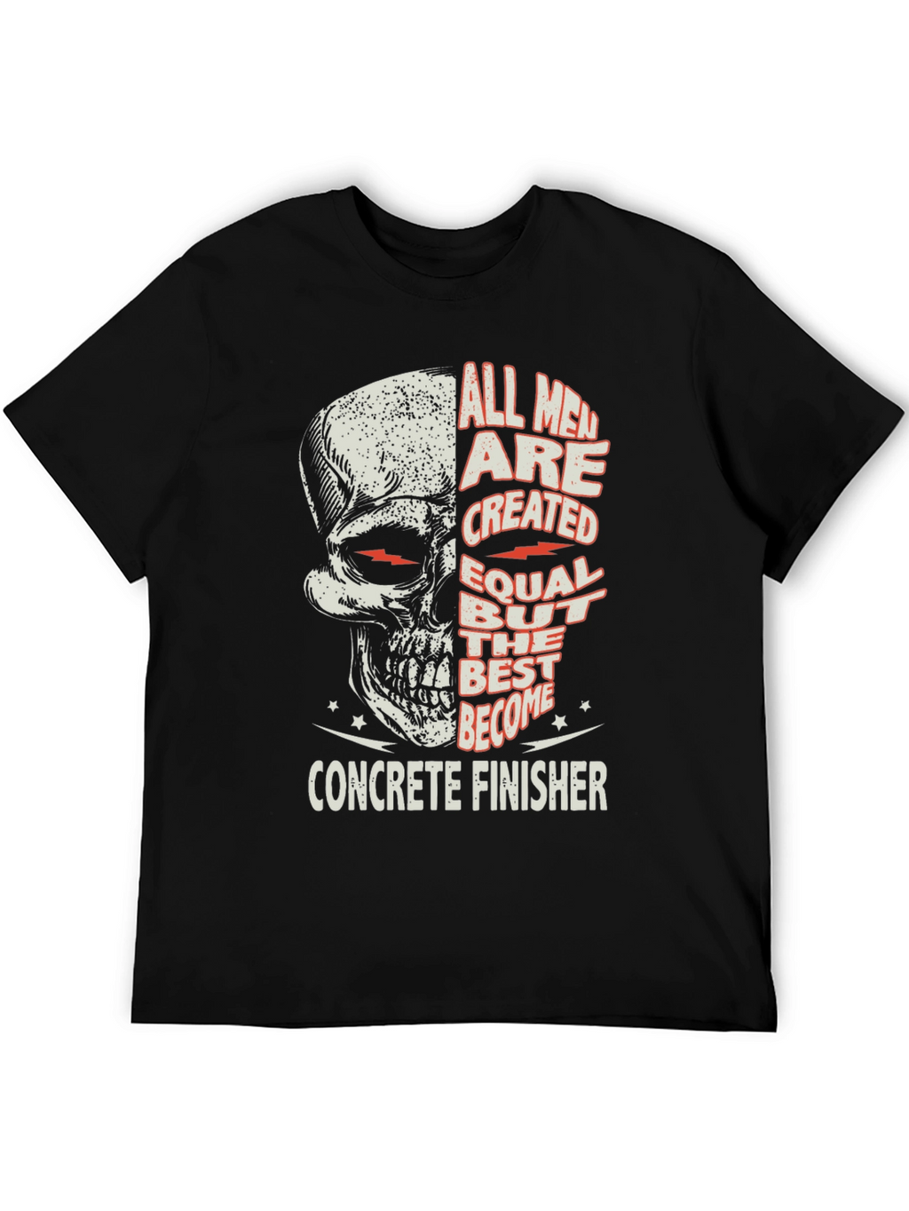 Concrete Finisher Skull Graphic Tee