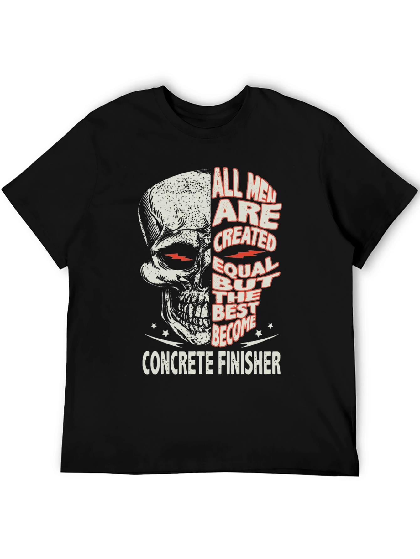 Concrete Finisher Skull Graphic Tee