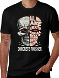 Concrete Finisher Skull Graphic Tee