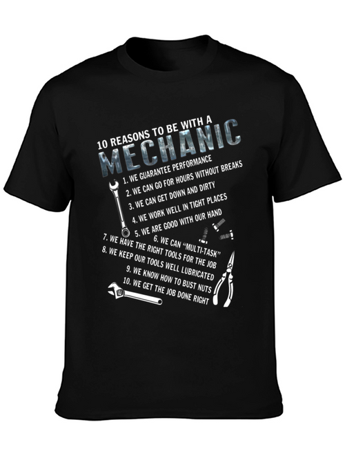 10 Reasons Mechanic T-Shirt - Performance Tools Humor