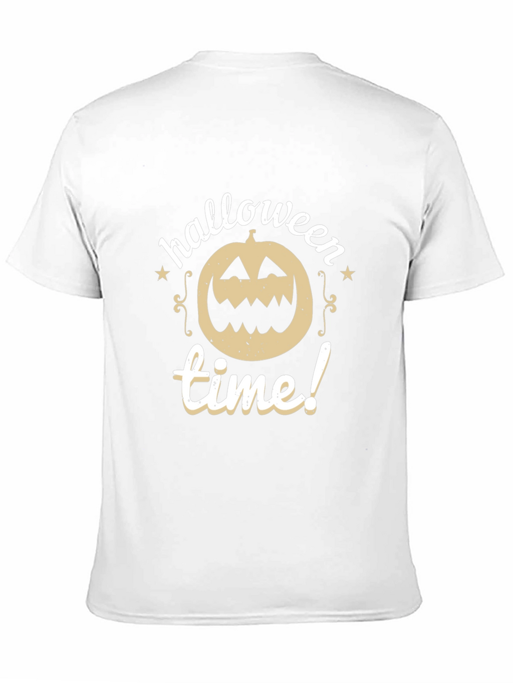 Halloween Time Black T-Shirt Pumpkin Design