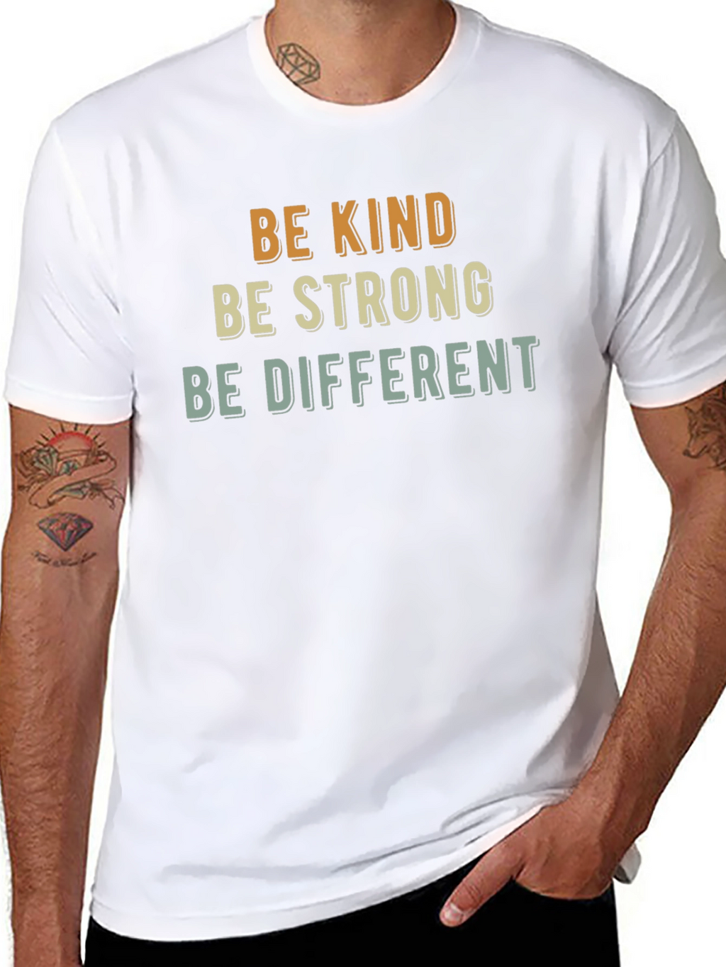 Be Kind Strong Different Graphic Tee
