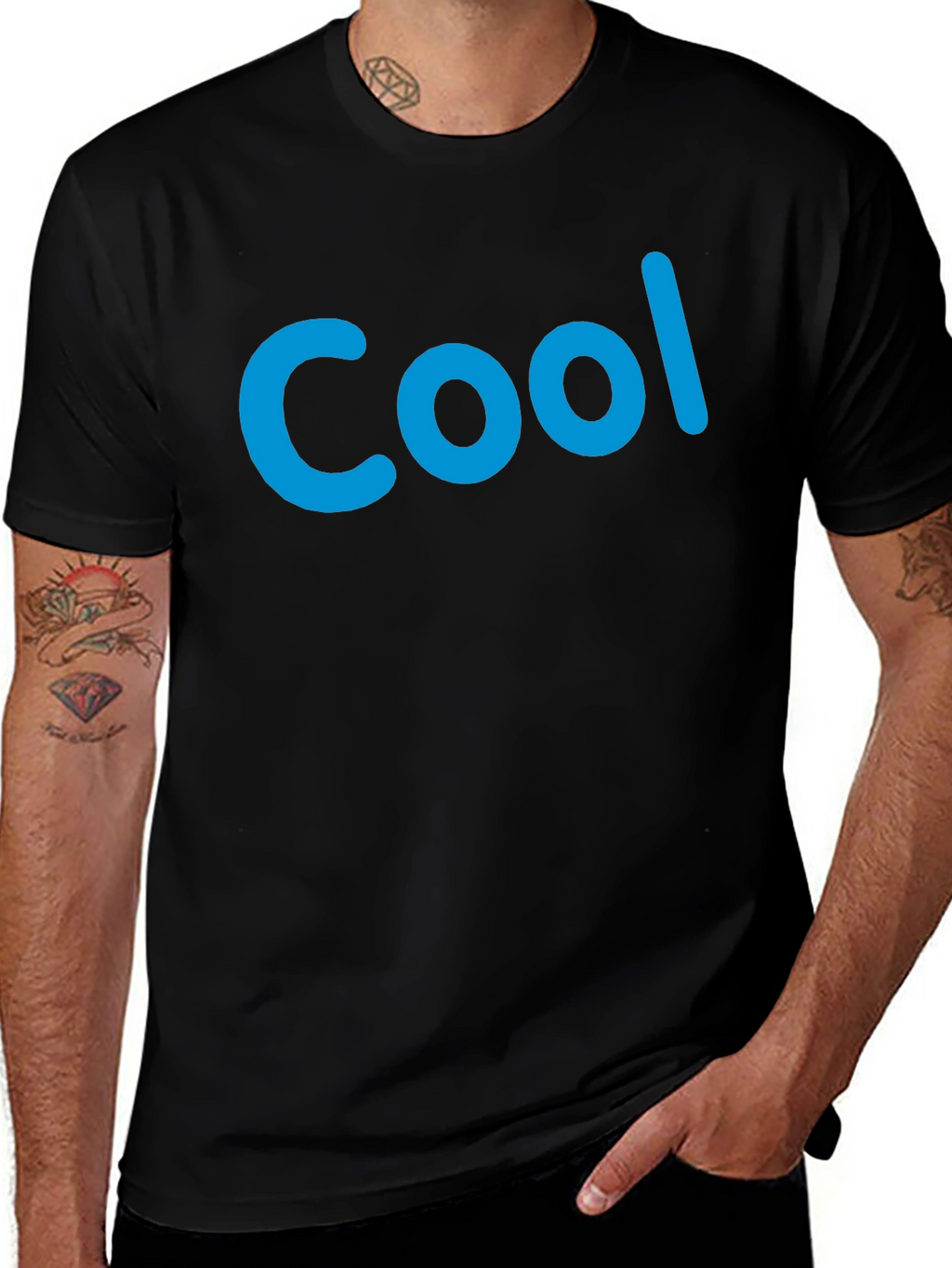 Cool Graphic Tee - Mens Black T-Shirt